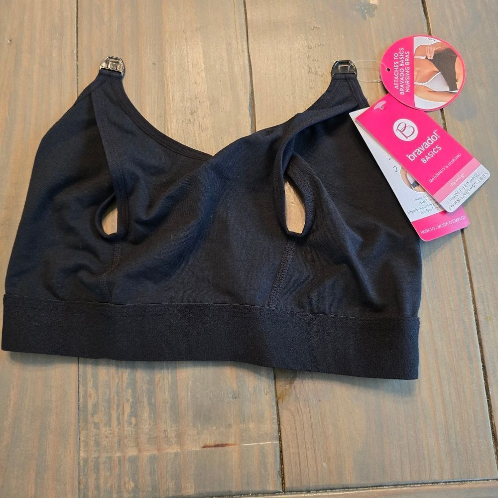 Bravado basics clip and go nursing pumping bra NWT size XS/S